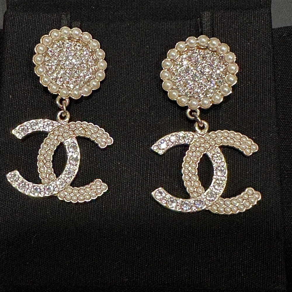 Chanel statement earrings